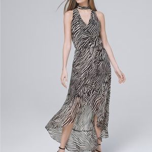 EUC White House Black Market cocktail maxi dress